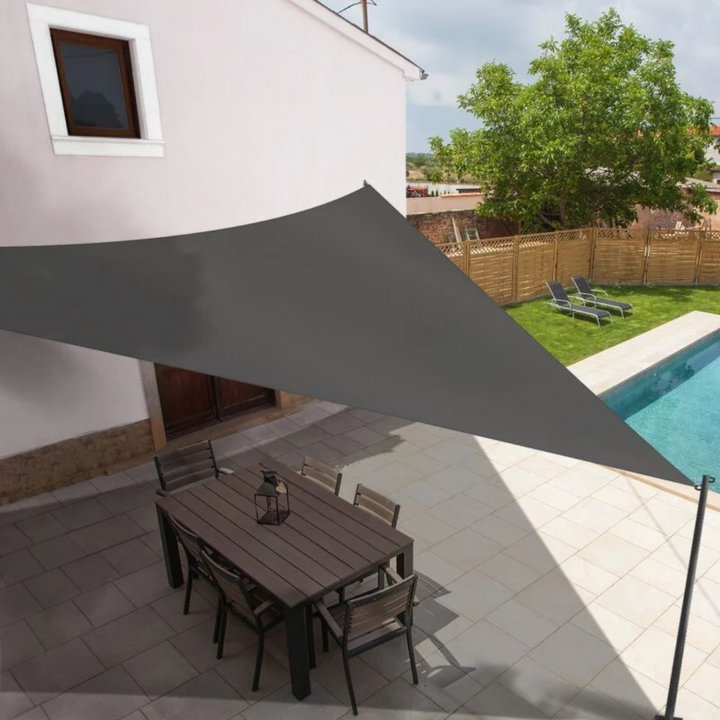 NoirZen™ – Voile Solaire Élégante Anthracite