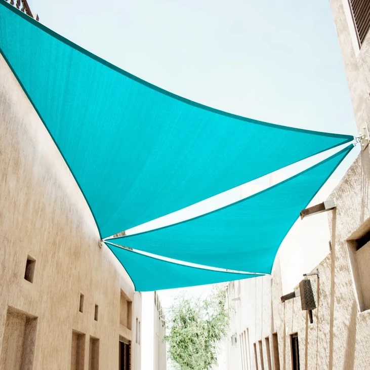 BlueBreeze™ – Voile d’Ombrage Turquoise Triangulaire