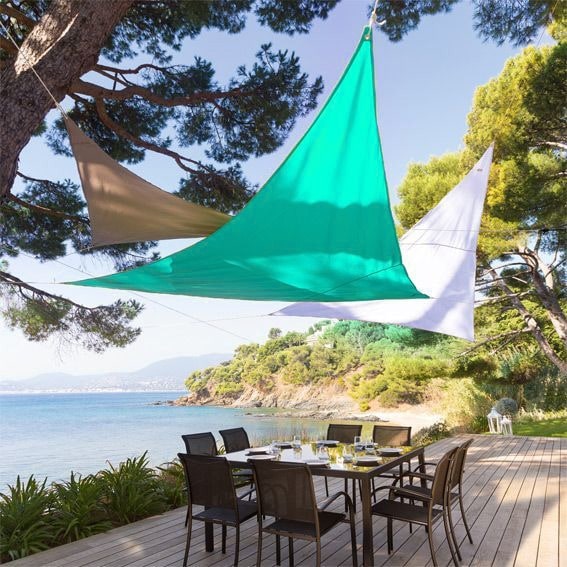 BlueBreeze™ – Voile d’Ombrage Turquoise Triangulaire