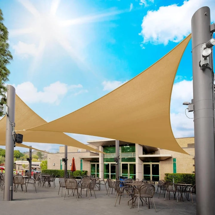 TerraShade™ – Triangle d’Ombrage Couleur Sable