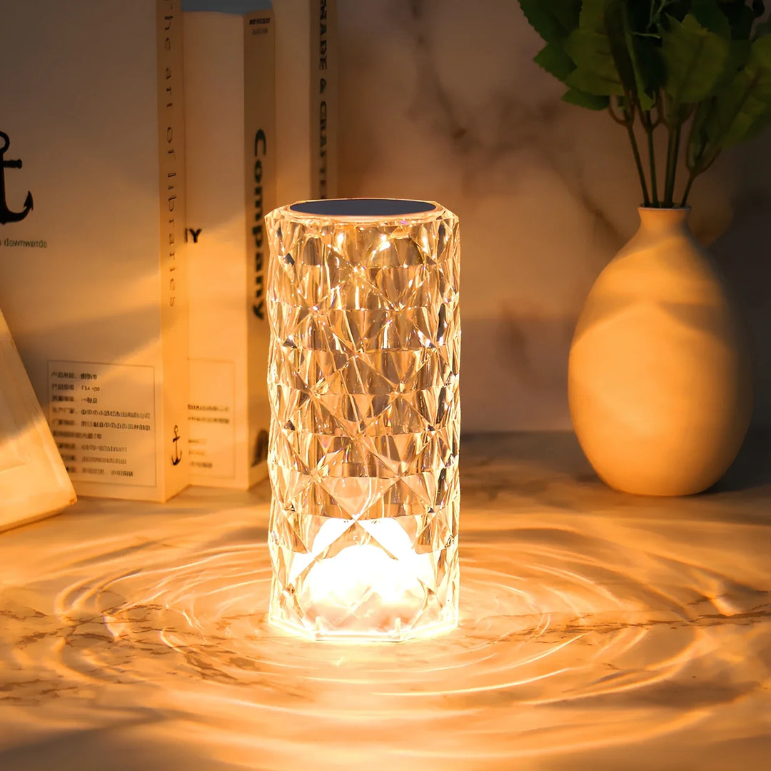 CristalÉclat™ – Lampe tactile en cristal étincelant