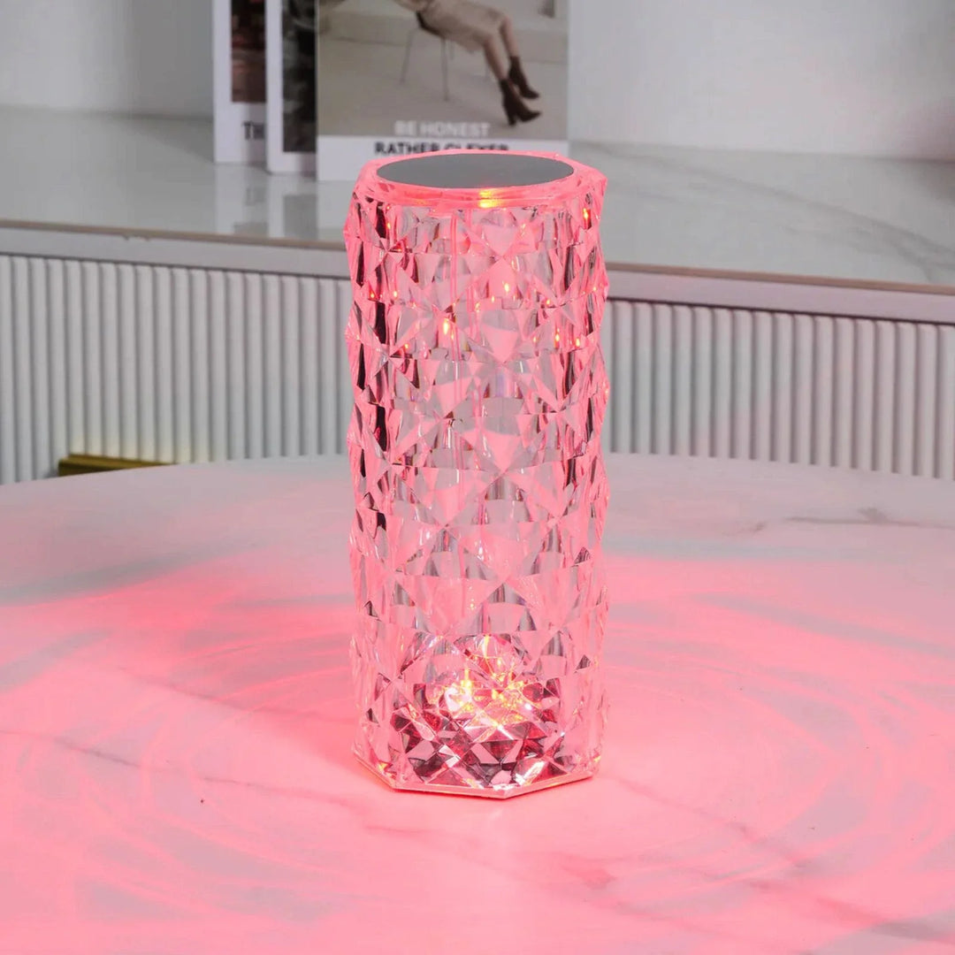 CristalÉclat™ – Lampe tactile en cristal étincelant