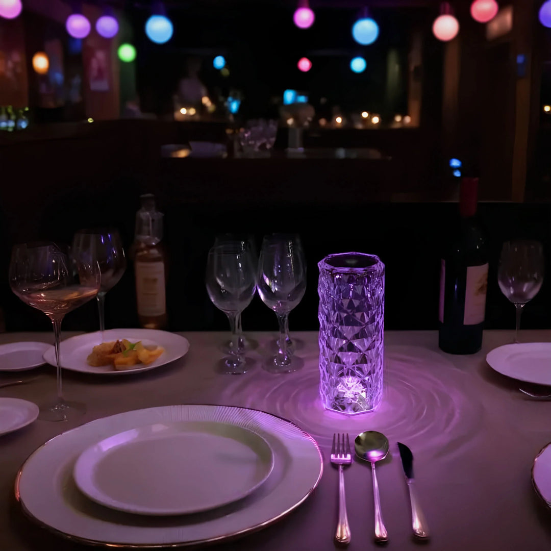 CristalÉclat™ – Lampe tactile en cristal étincelant