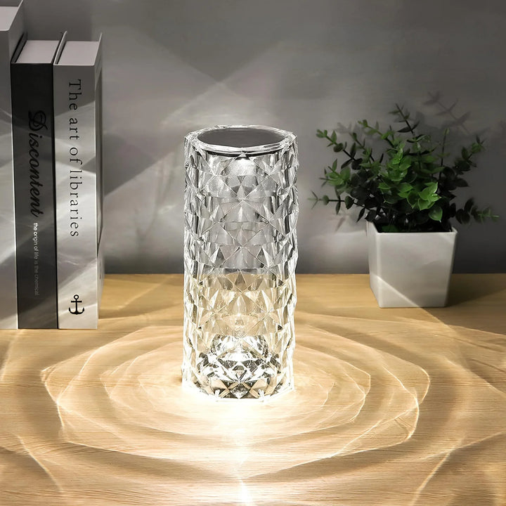 CristalÉclat™ – Lampe tactile en cristal étincelant