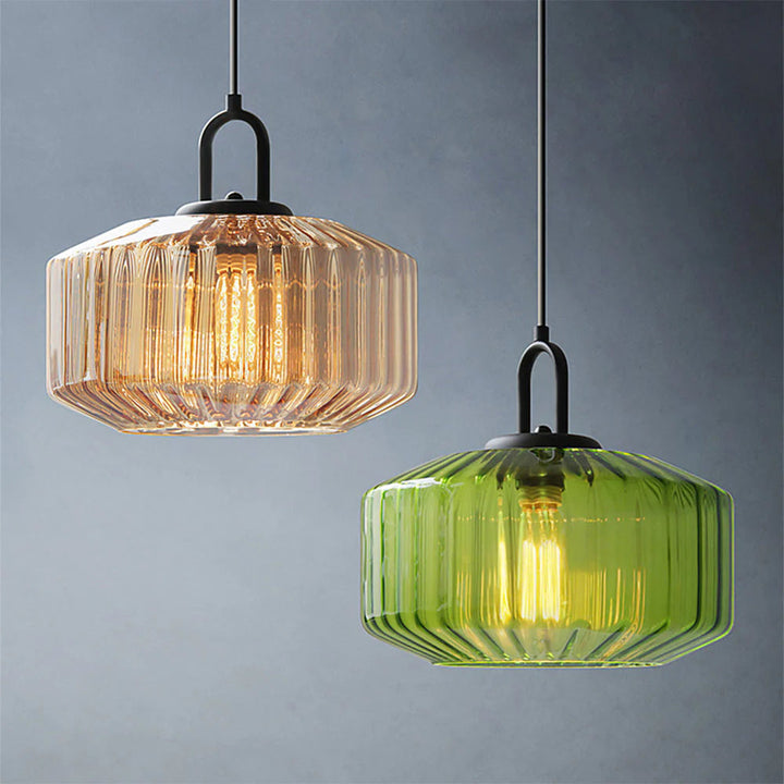 GlassiLign™ – Éclairage Nordique Moderne en Verre Rayé