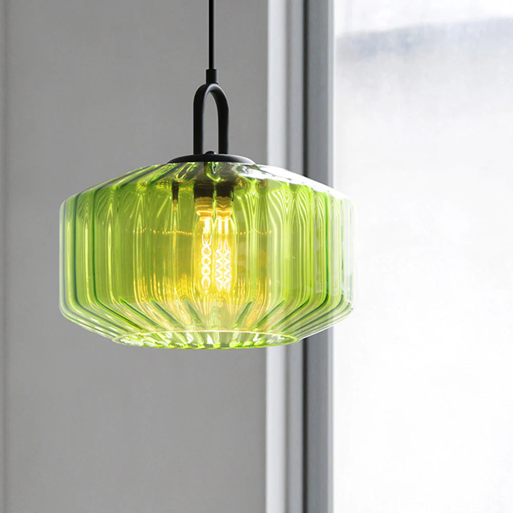 GlassiLign™ – Éclairage Nordique Moderne en Verre Rayé