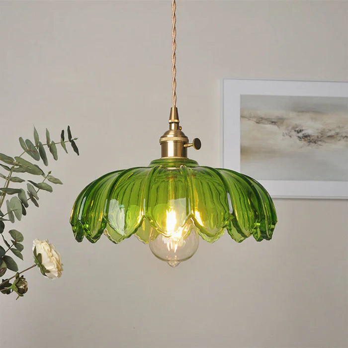 Bloomique™ – Lampe Fleur Contemporaine en Verre Soufflé
