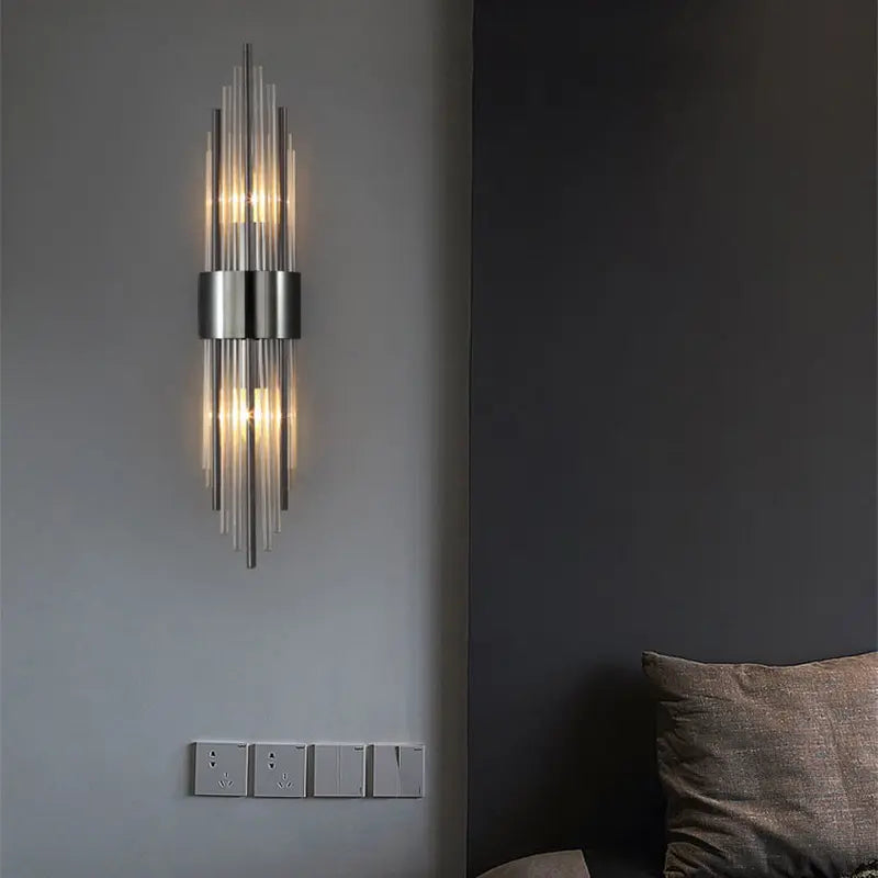 NordAura™ – Applique Murale Dorée Scandinave