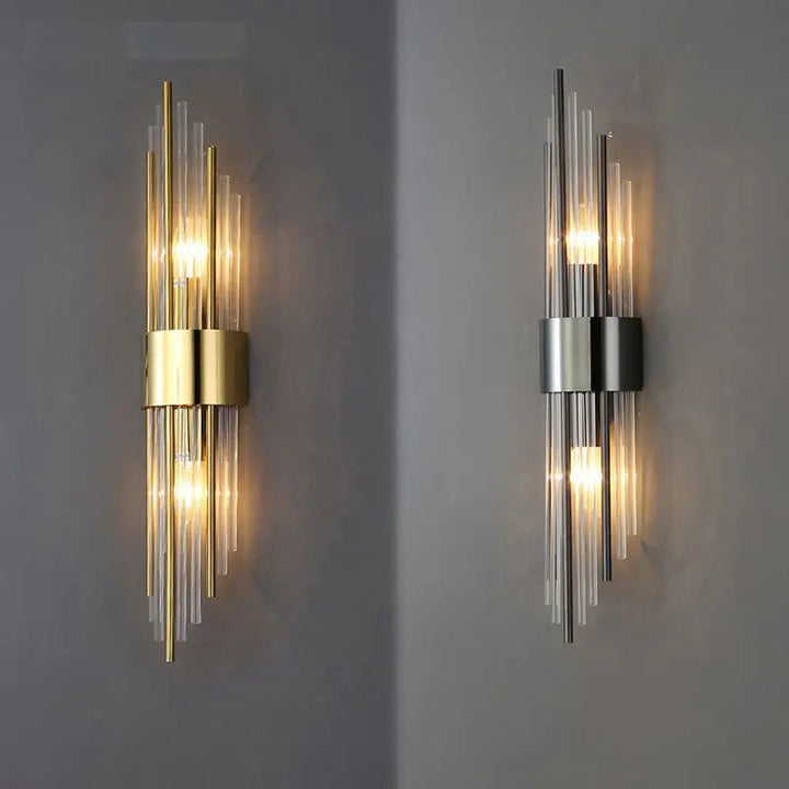 NordAura™ – Applique Murale Dorée Scandinave