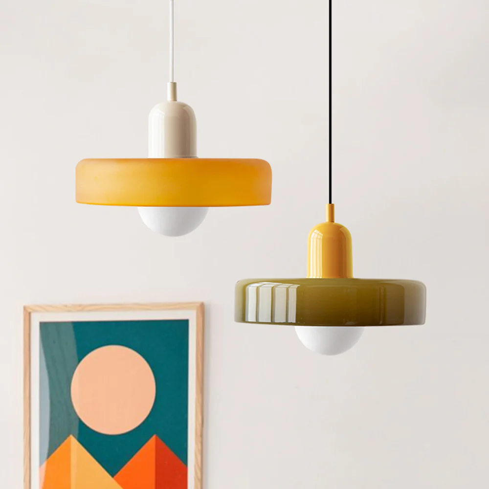 LumiModèle™ – Suspension Géométrique en Verre et LED