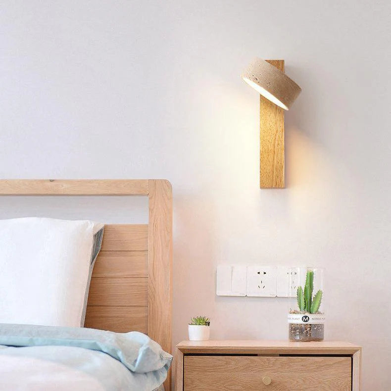 Blancréa™ – Applique Murale Chic en Travertin