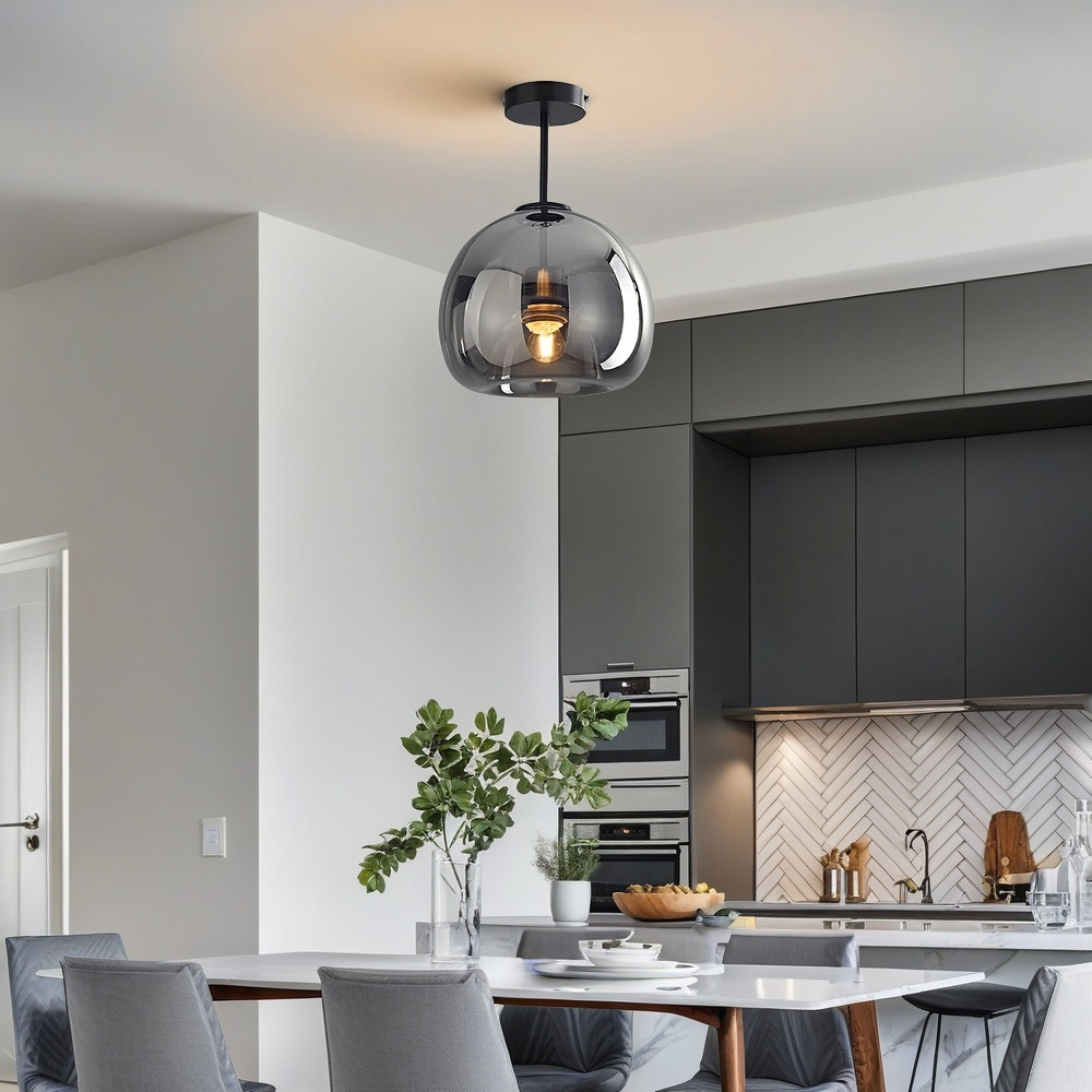 VerreCuivréa™ – Suspension Moderne en Verre Cuivré