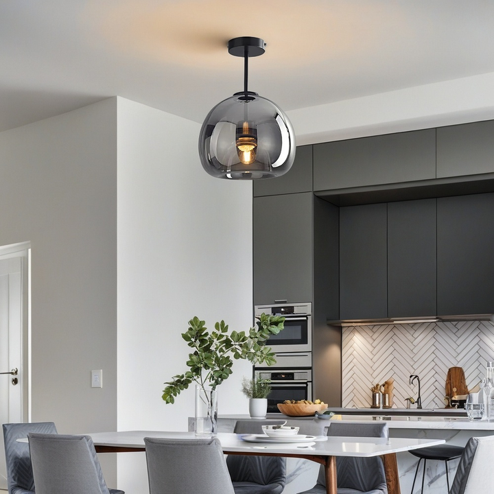 VerreCuivréa™ – Suspension Moderne en Verre Cuivré