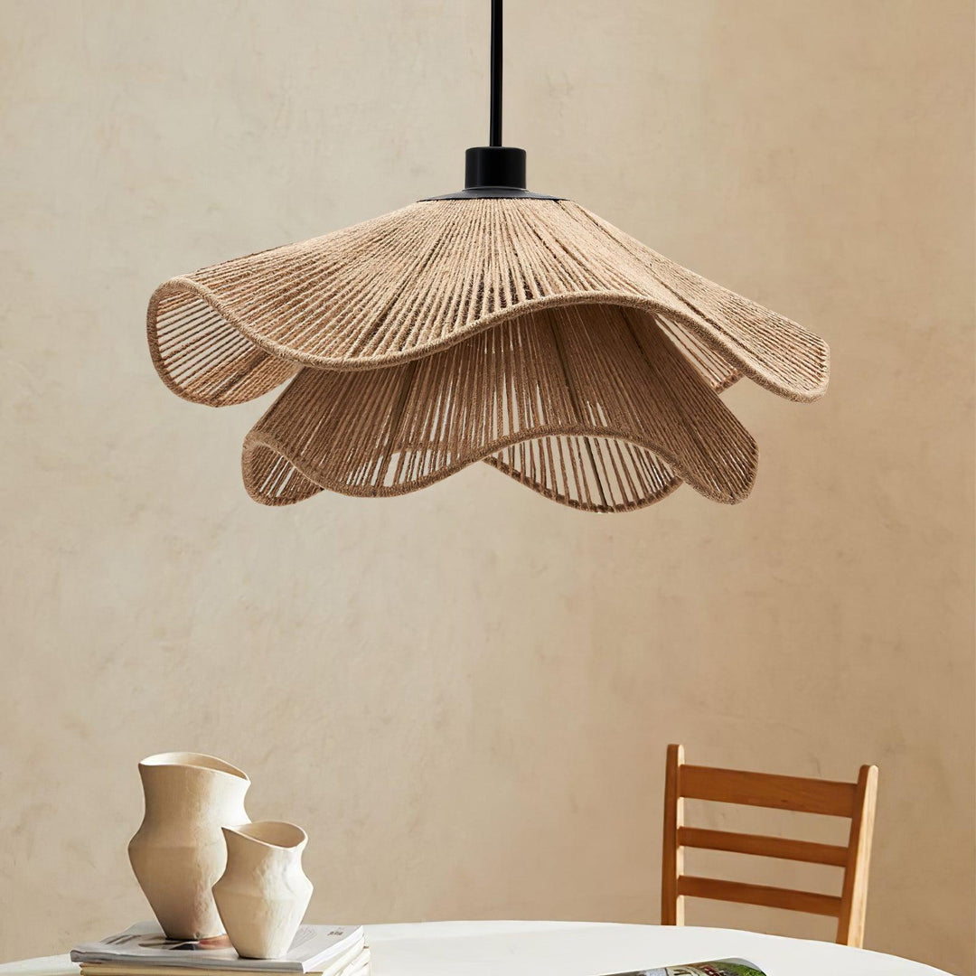 PailleLustre™ – Suspension Rétro au Tressage Naturel