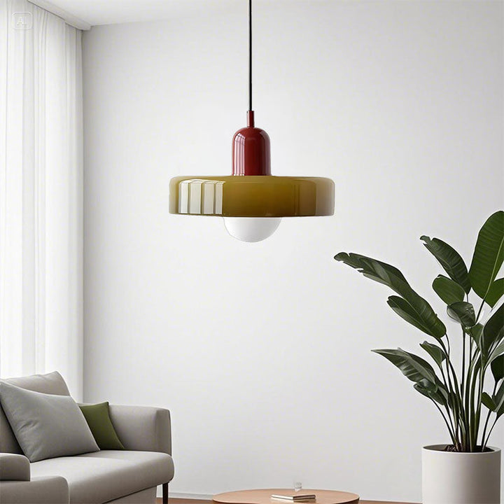 LumiModèle™ – Suspension Géométrique en Verre et LED