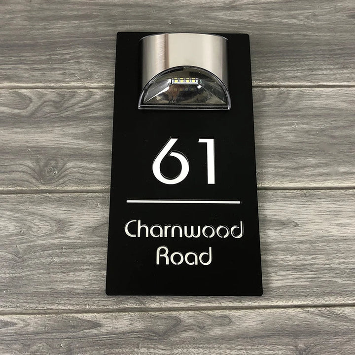 SolarGlow™ Plaque – Panneau Solaire Personnalisé Gravé