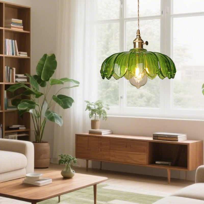 Bloomique™ – Lampe Fleur Contemporaine en Verre Soufflé