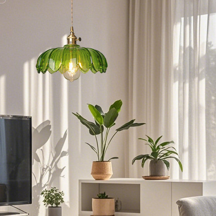 Bloomique™ – Lampe Fleur Contemporaine en Verre Soufflé