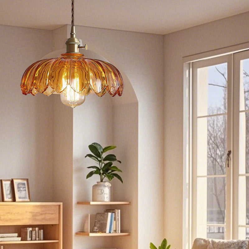 Bloomique™ – Lampe Fleur Contemporaine en Verre Soufflé