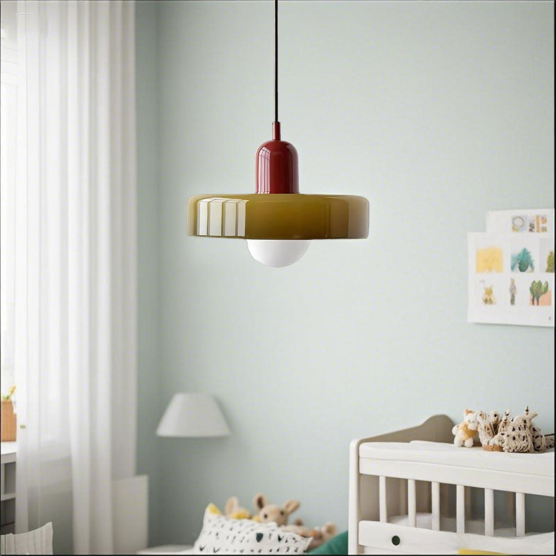 LumiModèle™ – Suspension Géométrique en Verre et LED