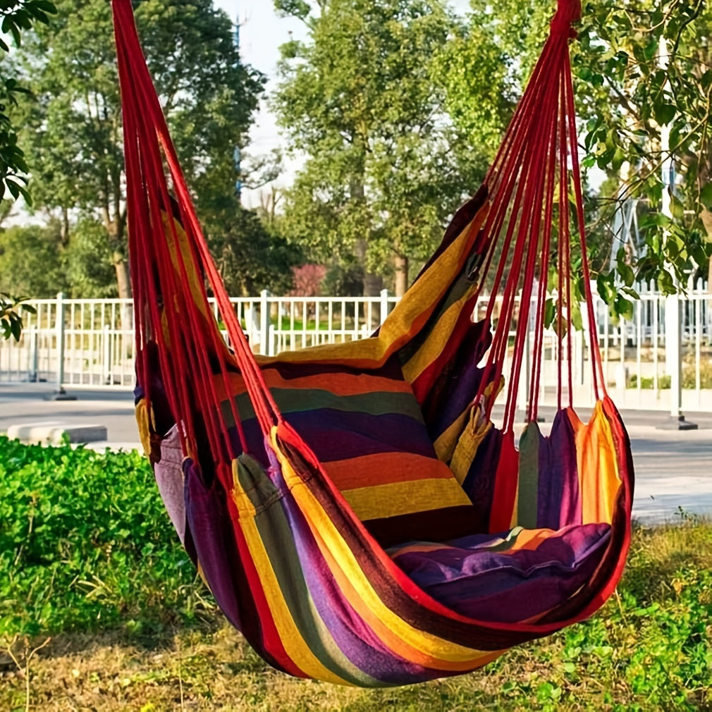 HamacLounge™ – Chaise Hamac en Tissu Résistant sans Coussin