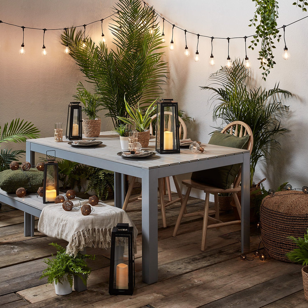 Guirlande Solaire Vintage à Suspension avec 20 Ampoules LED