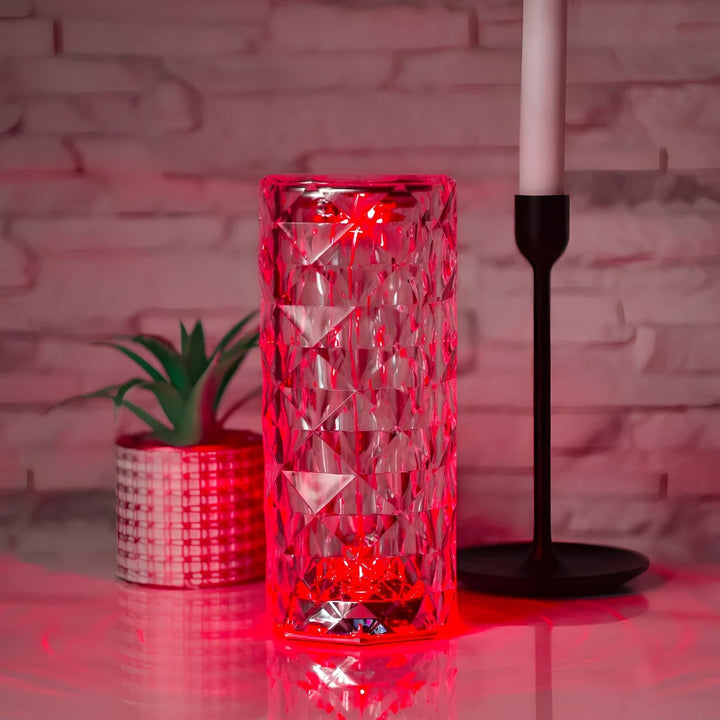 CristalÉclat™ – Lampe tactile en cristal étincelant