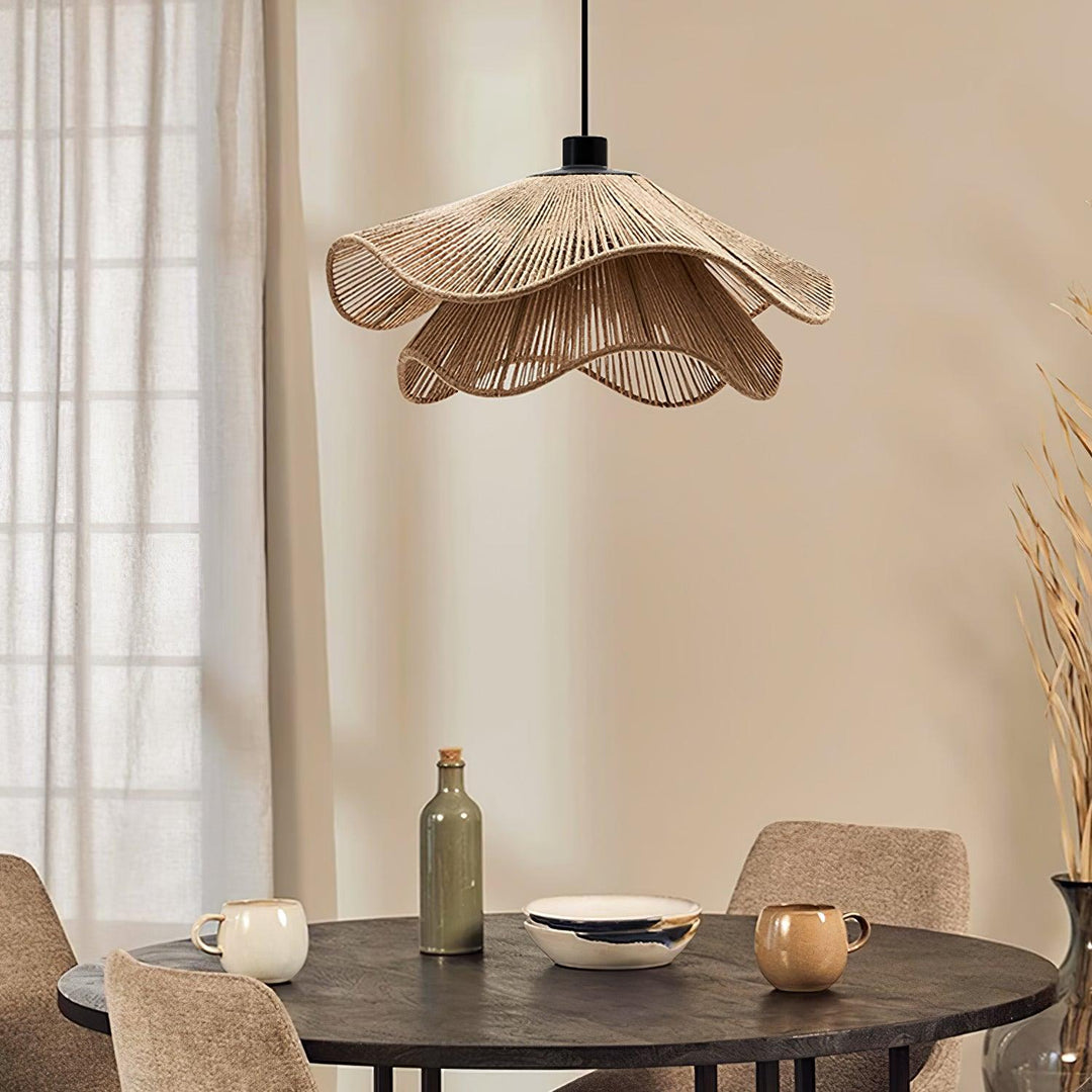 PailleLustre™ – Suspension Rétro au Tressage Naturel