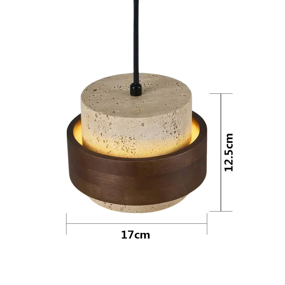 TerraWabi™ – Suspension Vintage en Pierre au Style Épuré