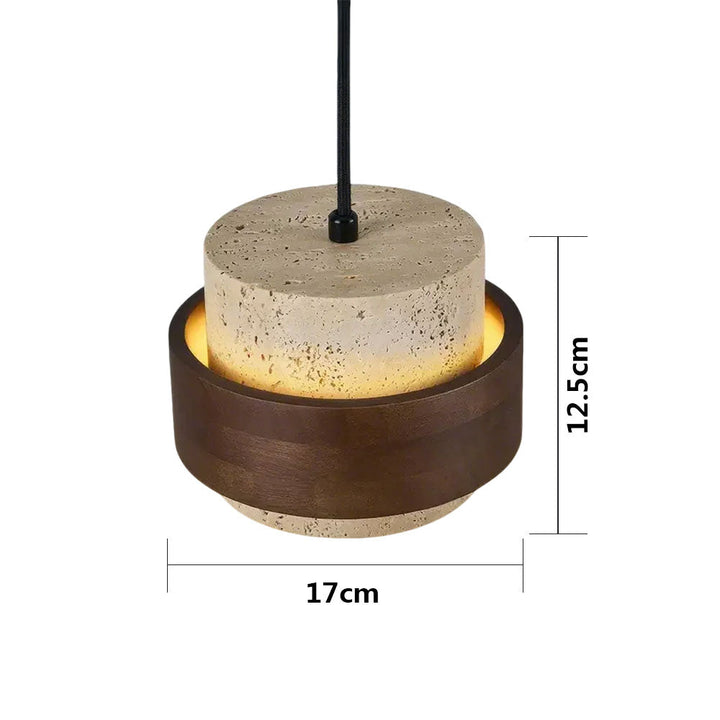 TerraWabi™ – Suspension Vintage en Pierre au Style Épuré