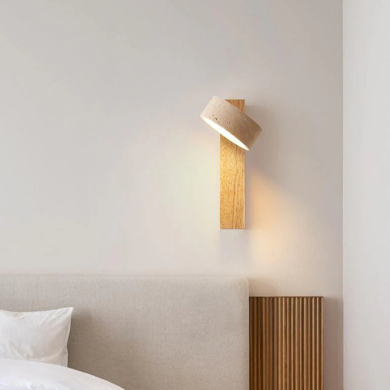 Blancréa™ – Applique Murale Chic en Travertin