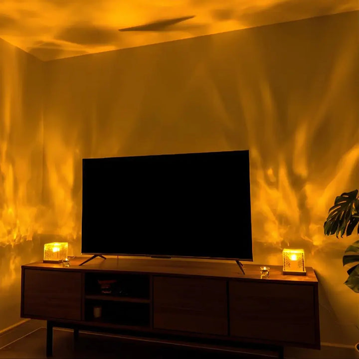 Northern Glow™ – Cube Lumineux à Effet Nordique