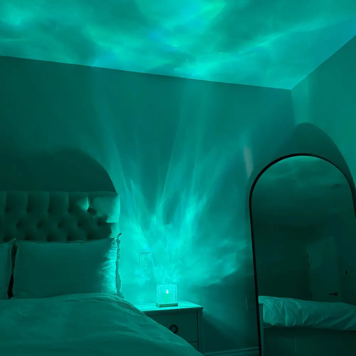 Northern Glow™ – Cube Lumineux à Effet Nordique