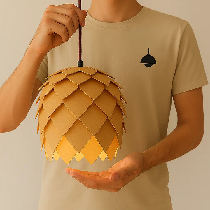 Éclat Naturel™ – Suspension en Bois Moderne