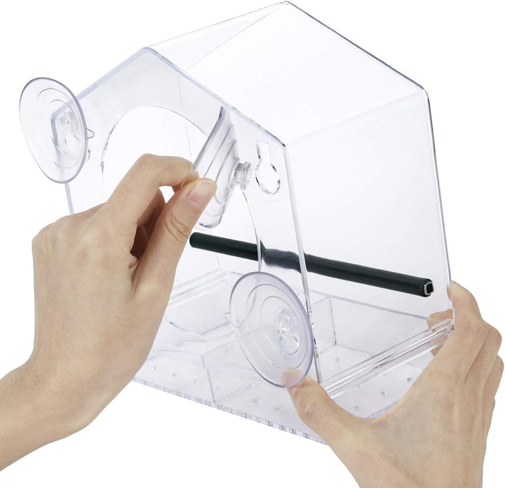 Clair Nid™ – Mangeoire Transparente Ventouse