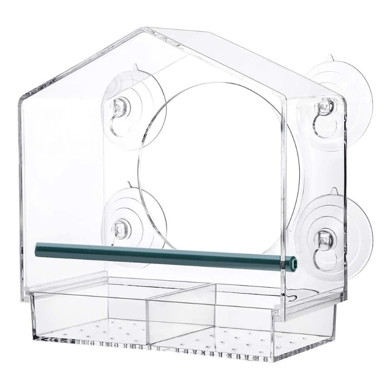 Clair Nid™ – Mangeoire Transparente Ventouse