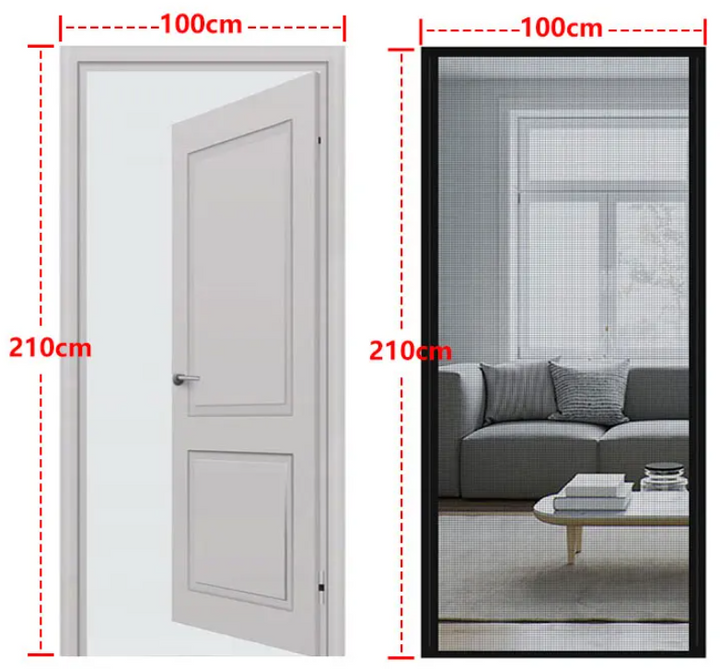 FlexiMesh™ – Moustiquaire Magnétique pour Porte