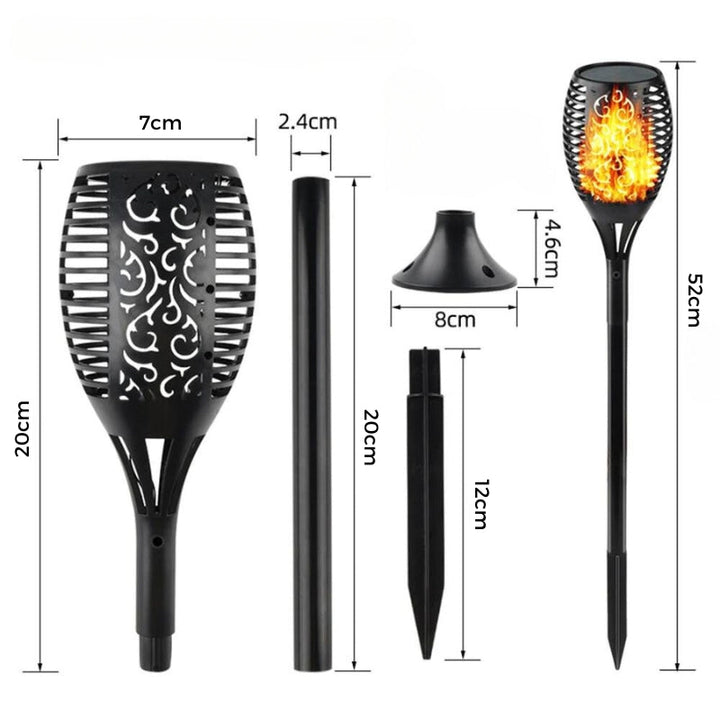 Twilight Torch™ – Lampe de Jardin Flamme Solaire