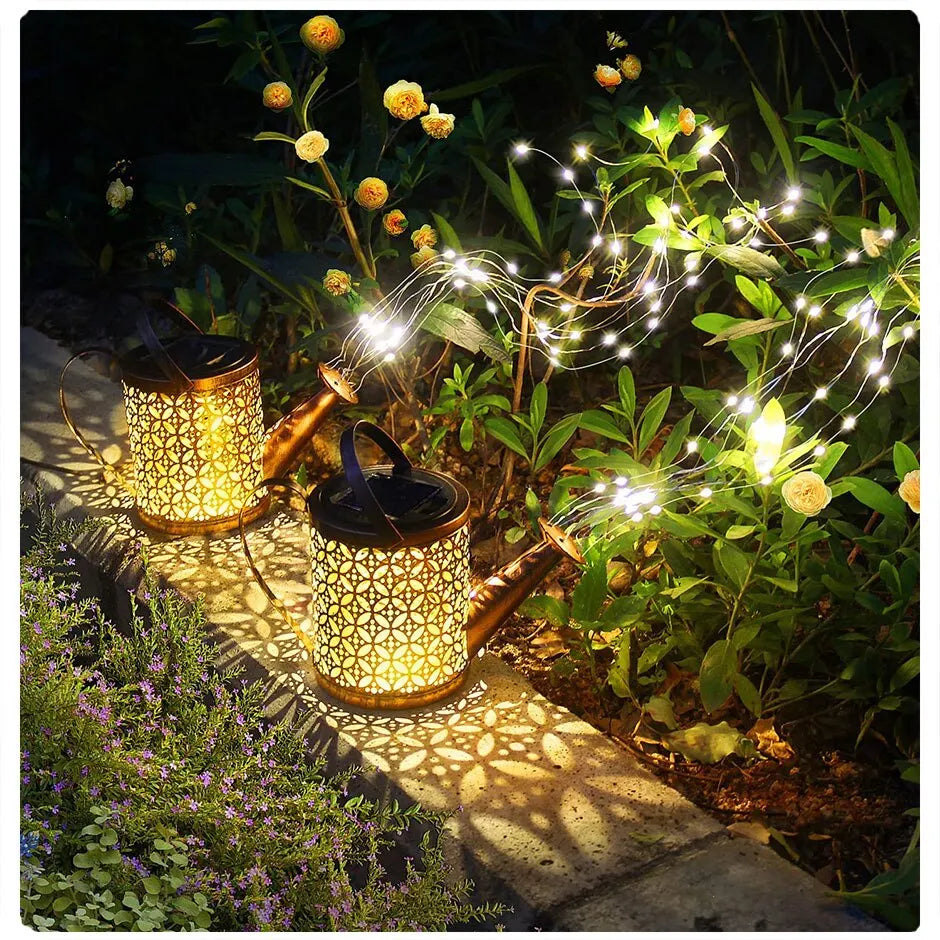 Watering Can Sparkles™ – Guirlandes Solaires LED en Cascade