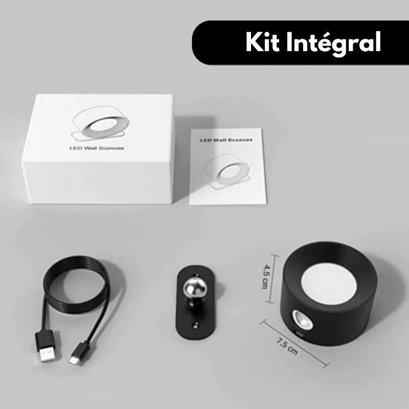 FlexiTwist™ – Applique LED Sans Fil Rotative