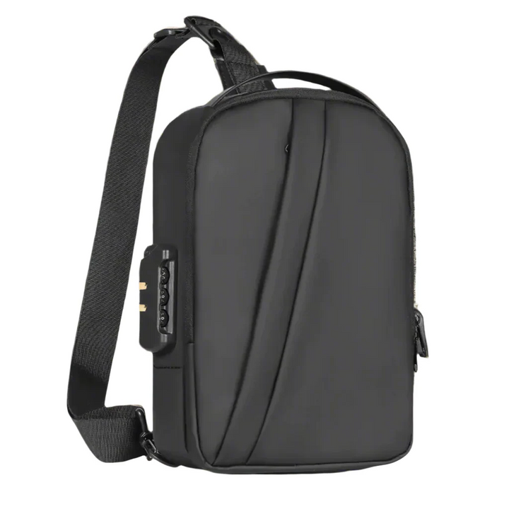 CityArmor™ – Sac Bandoulière Vert Pro avec USB & Système Antivol
