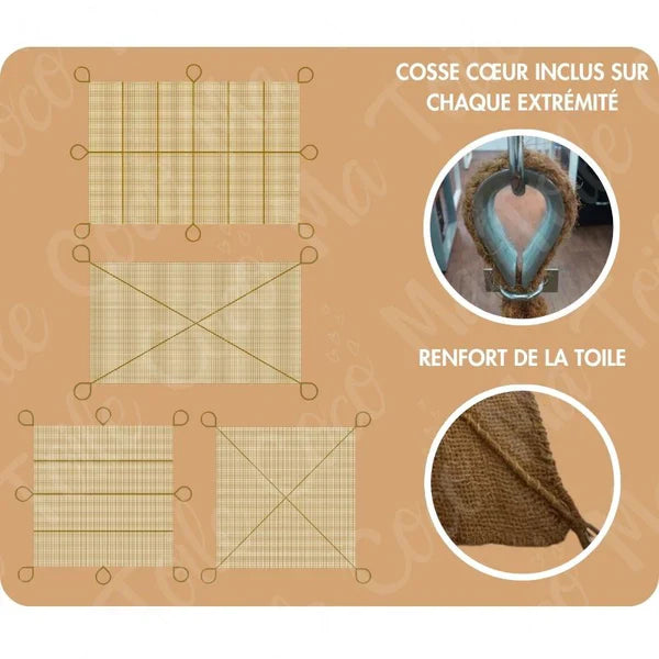 TerraVoile™ – Protection Solaire en Fibre Végétale