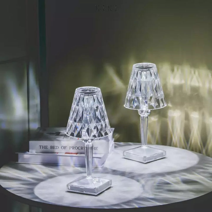 PrismaGlow™ – Éclairage Sans Fil en Cristal Facetté