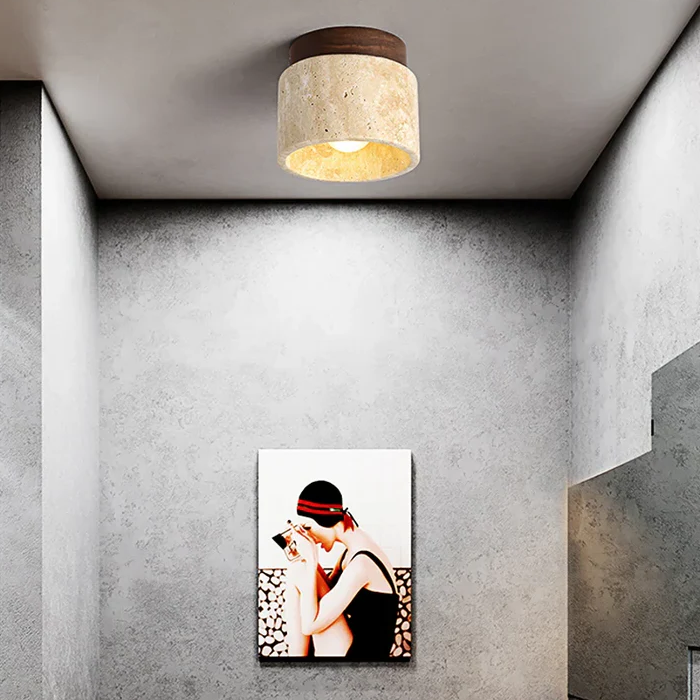 DouxHalo™ – Lampe de Plafond Design Crème Moderne