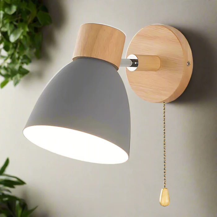 ScandiLuxe™ – Lampe Murale Suspendue Design Naturel