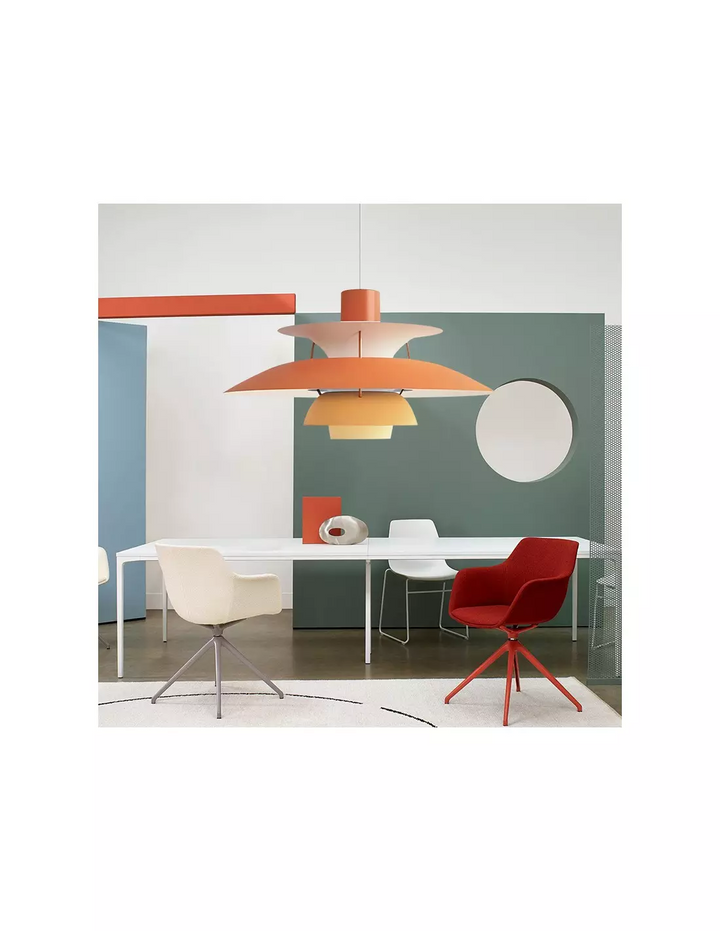 Layera™ – Luminaire Suspendu Métallique à Effet Structuré