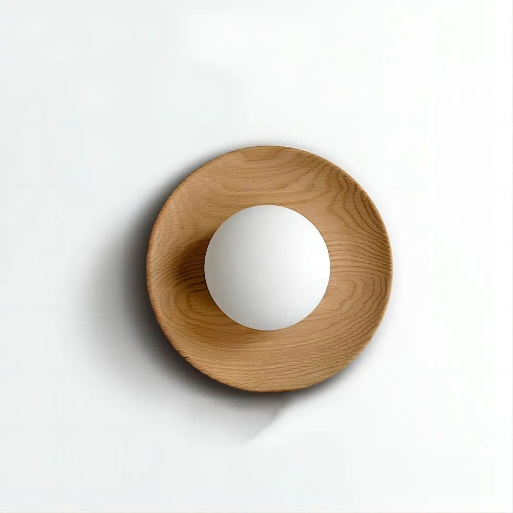 NaturaLume™ – Applique Murale Simple en Bois