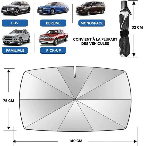AutoShade™ – Pare-Soleil Pliant Universel Haute Protection