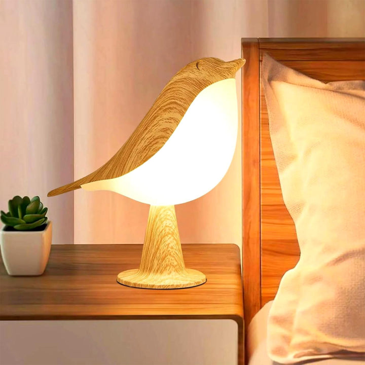 AileBois™ – Lampe de Table Naturelle au Design Oiseau