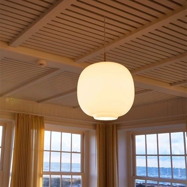 Opalys™ – Lampe Suspendue Style Nordique en Verre Opale